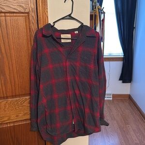 Plaid Long Sleeve Button Down